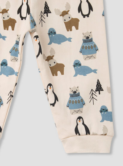 Juniors Pyjama Set with Arctic Animal Print - Cotton - Long Sleeves - Crew Neck-baby-boys-clothing-nightwear-pyjamasets-image-7