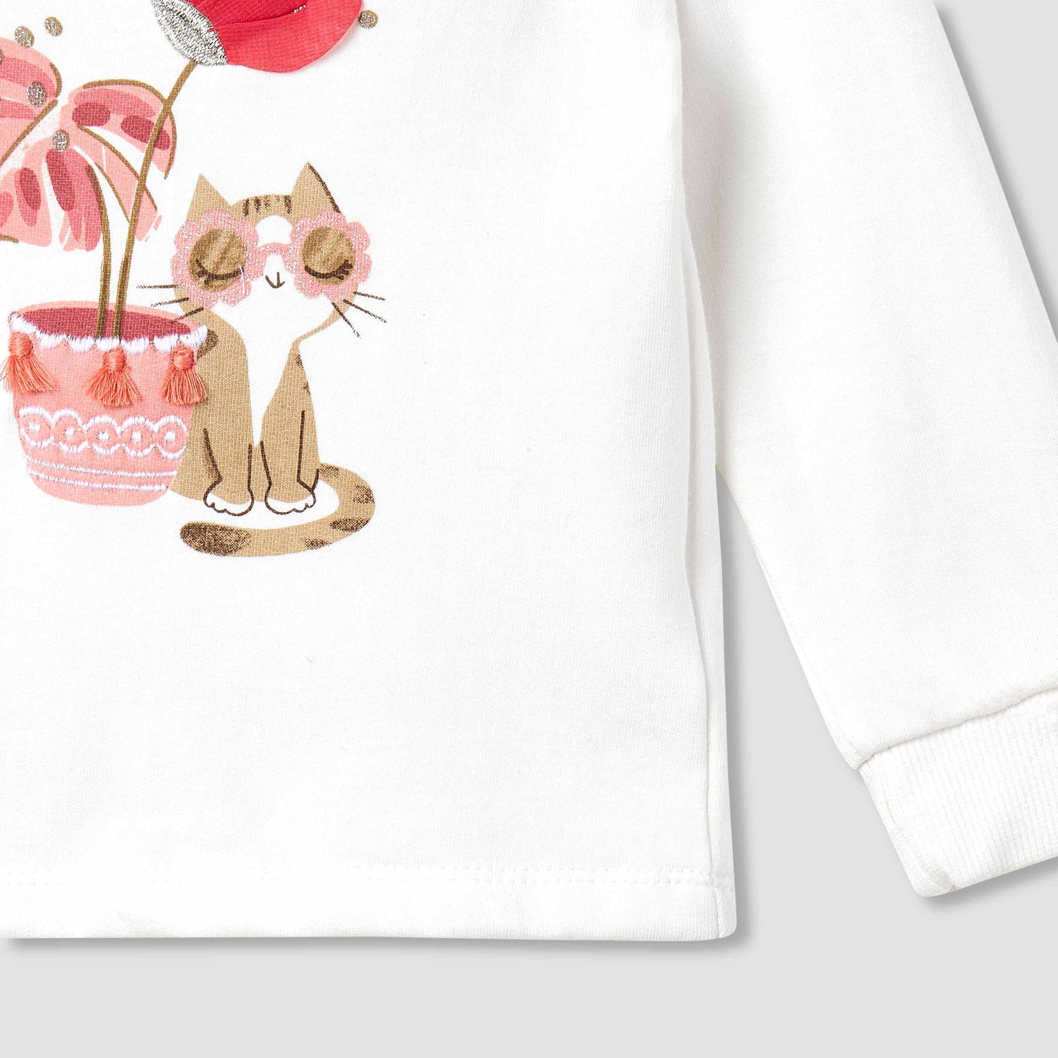 Juniors Printed Long Sleeve T-shirt and Pyjama Set
