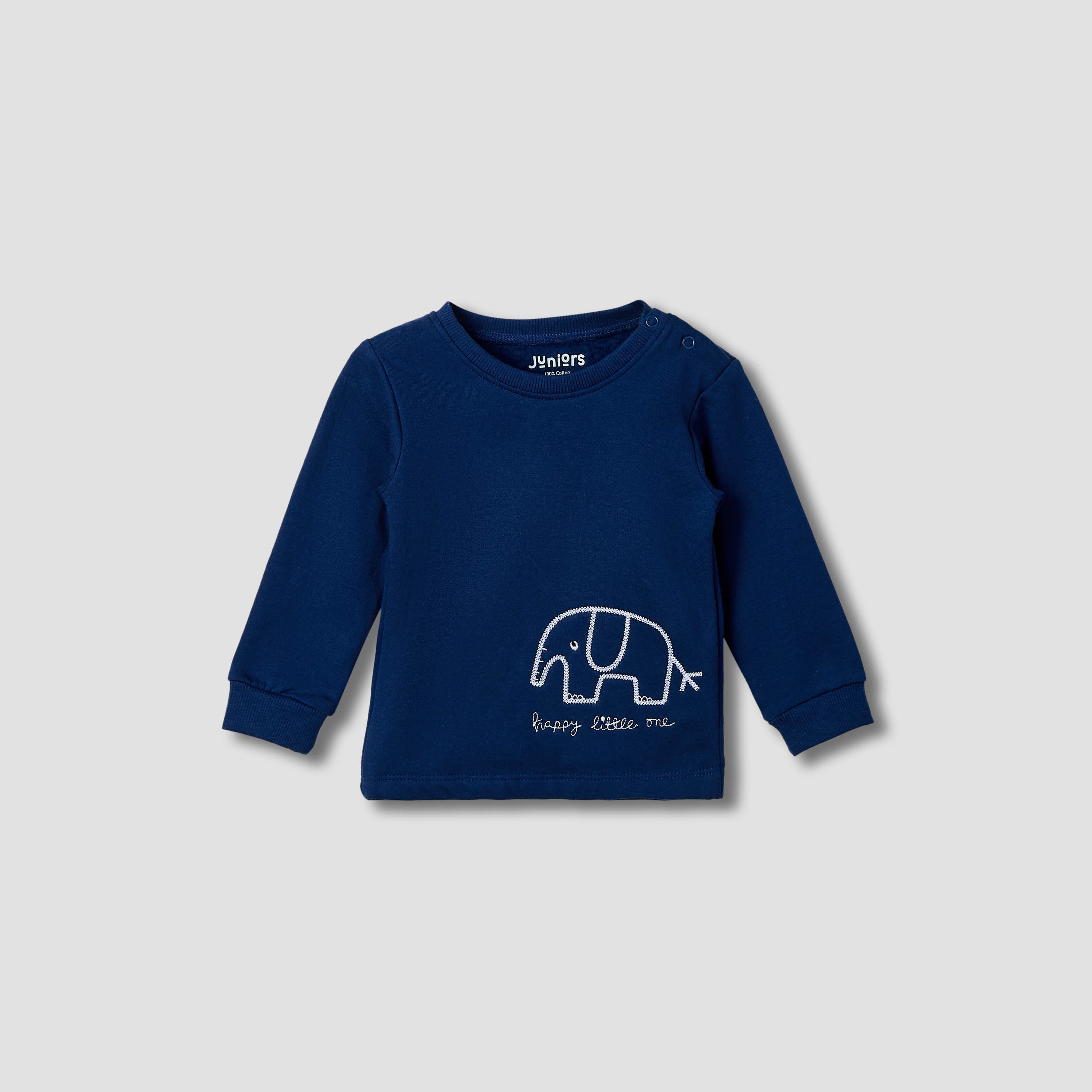 Juniors Elephant Embroidered T-shirt and Pyjama Set