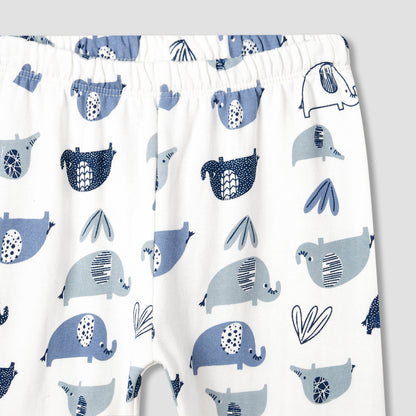 Juniors Elephant Embroidered T-shirt and Pyjama Set