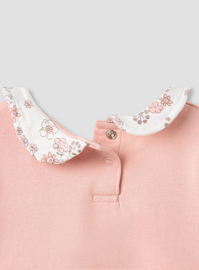 Juniors Peter Pan Collar Long Sleeves Dress with Floral Print-baby-girls-clothing-dressesandjumpsuits-image-6