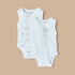 Juniors Printed Sleeveless Bodysuit - Set of 2 - White / 18-24 mths