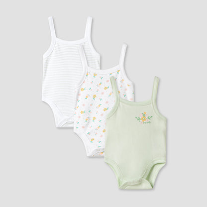Juniors Printed Strappy Bodysuit - Set of 3 - Multicolour / 12-18 mths