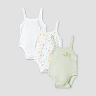 Juniors Printed Strappy Bodysuit - Set of 3-undefined-image-1