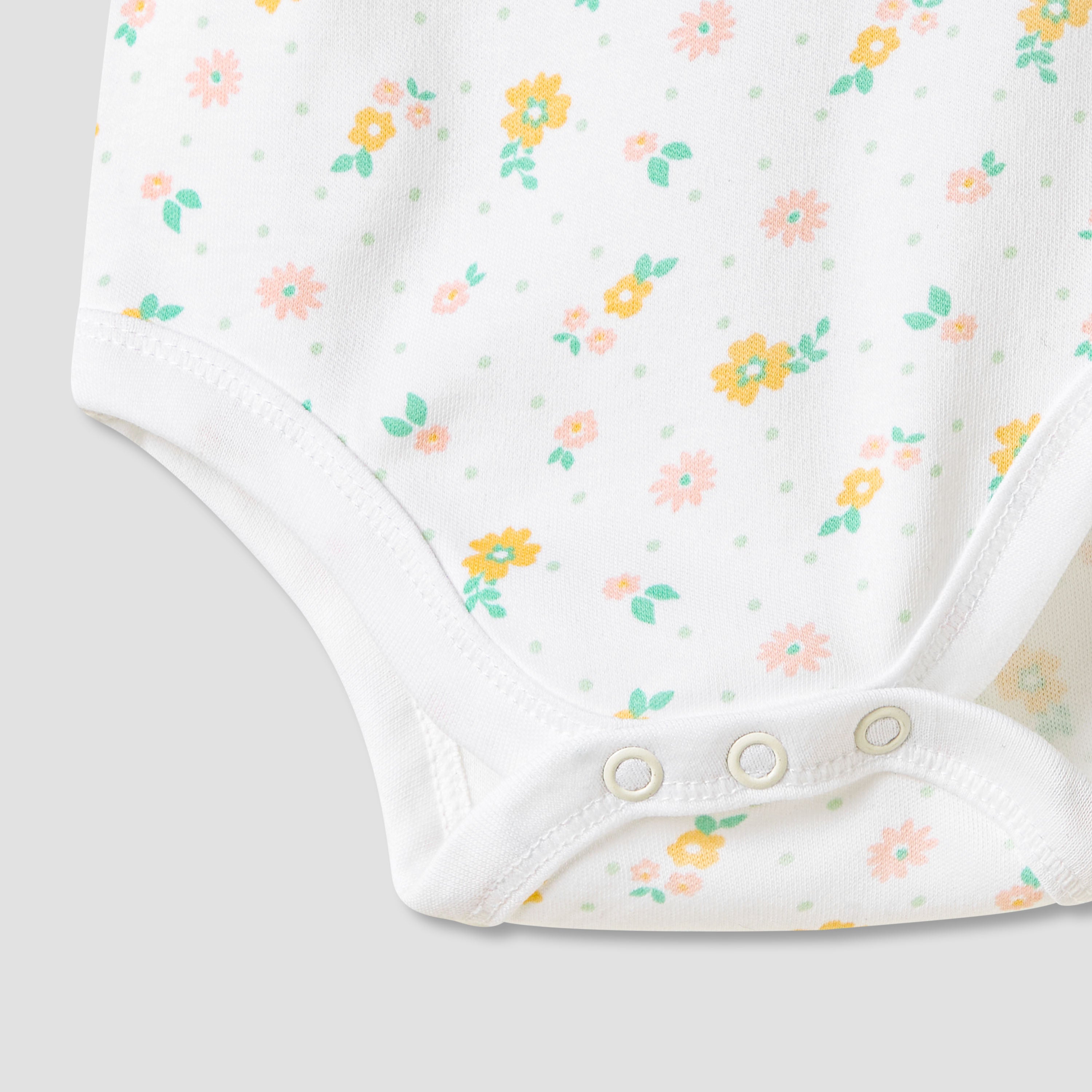 Juniors Printed Strappy Bodysuit - Set of 3