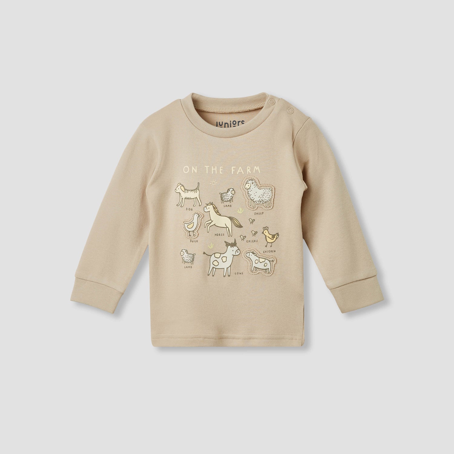 Juniors Animal Print T-shirt and Pyjama Set