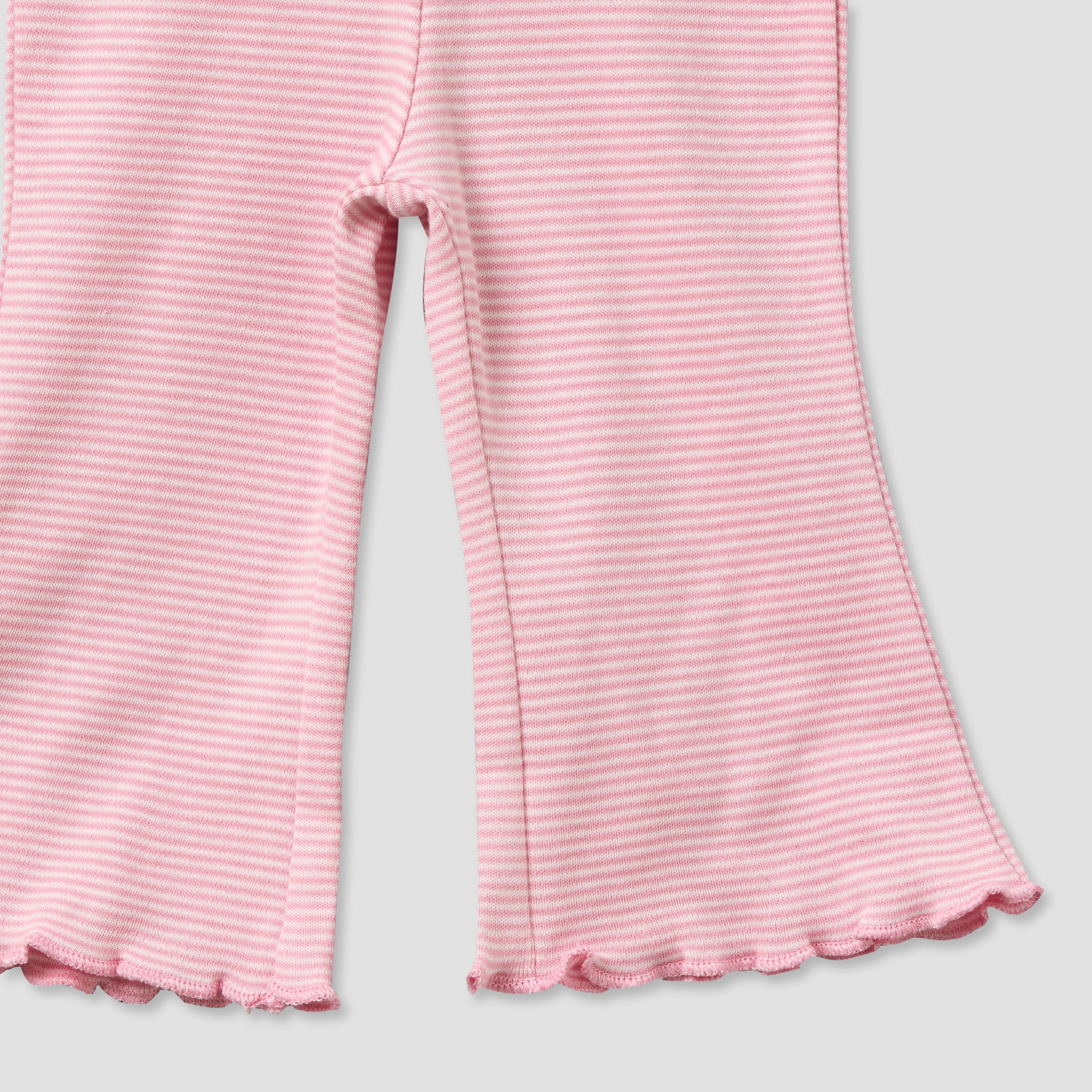 Juniors Cotton Long Sleeves Pyjama Set with Bunny Applique