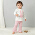 Juniors Cotton Long Sleeves Pyjama Set with Bunny Applique - Pink / 12-18 mths