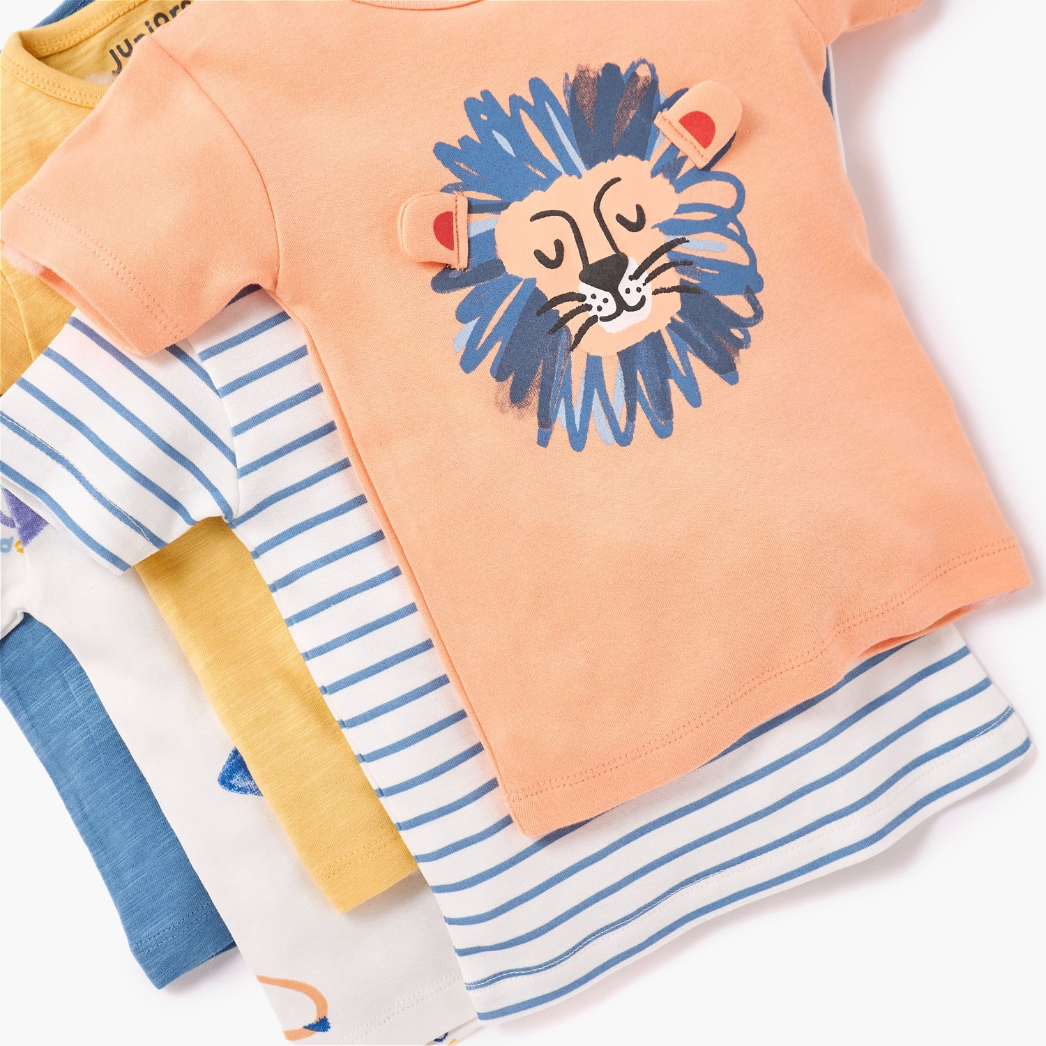 Juniors Assorted Printed T-shirt with Short Sleeves - Set of 5