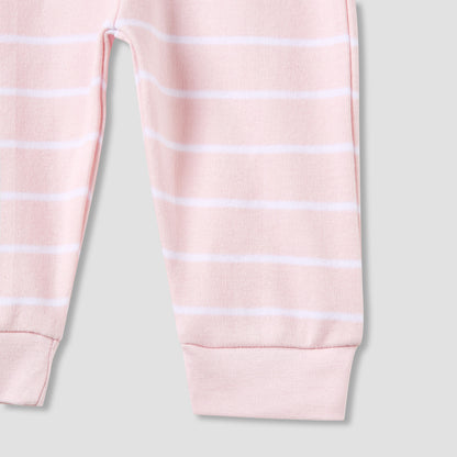Juniors Cotton Long Sleeves Pyjama Set with Bunny Applique