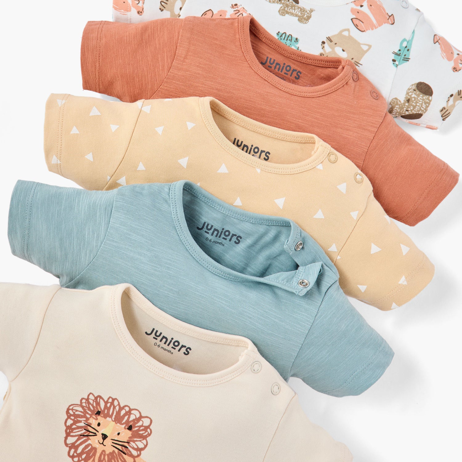 Juniors Assorted T-shirt with Short Sleeves - Set of 5