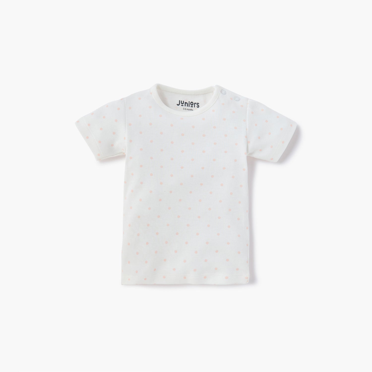 Juniors Printed T-shirt with Short Sleeves and Button Closure - Set of 5