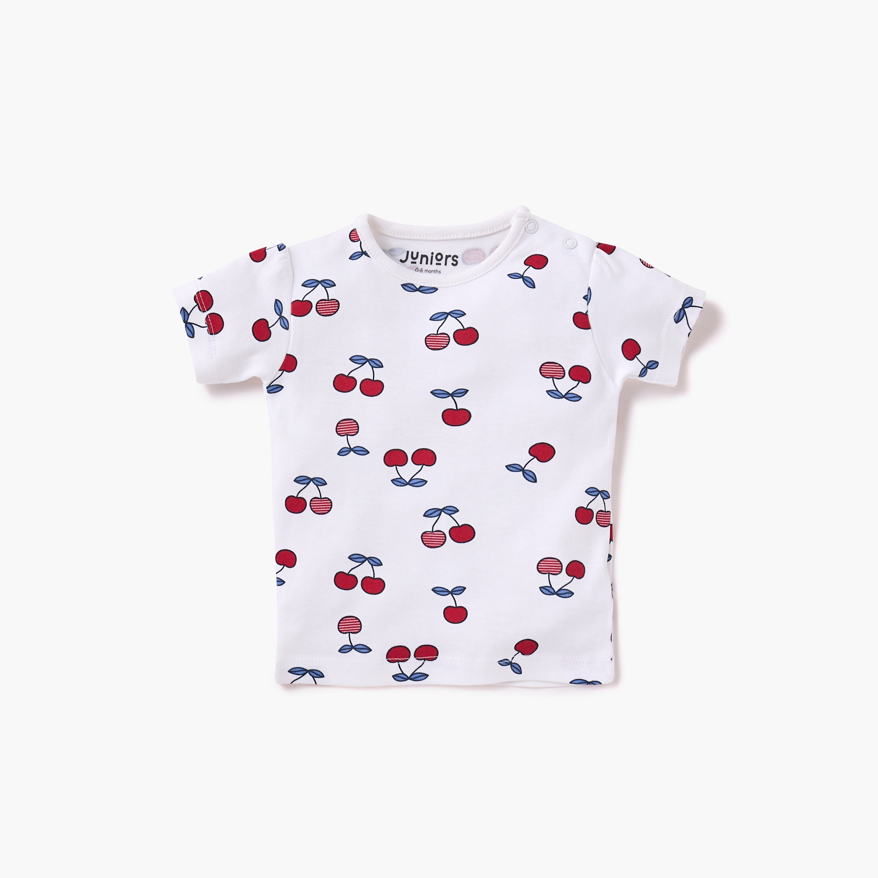 Juniors Assorted Printed Round Neck T-shirt with Short Sleeves - Set of 5
