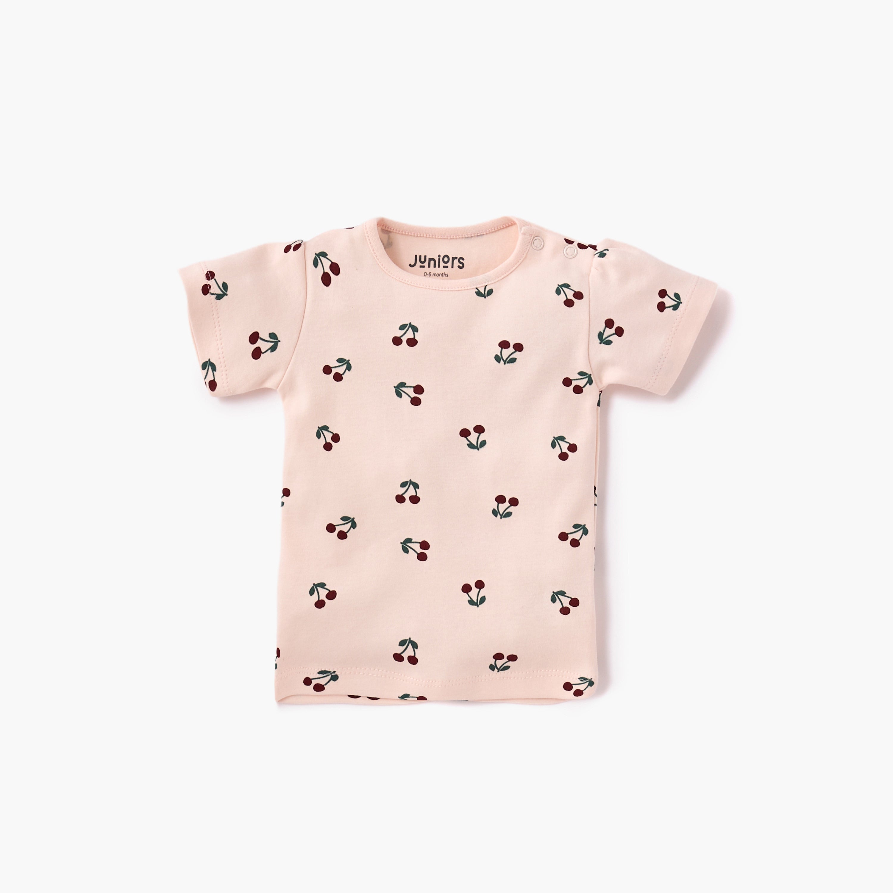 Juniors Assorted Printed Round Neck T-shirt with Short Sleeves - Set of 5