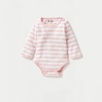 Juniors Printed Bodysuit with Long Sleeves - Set of 3