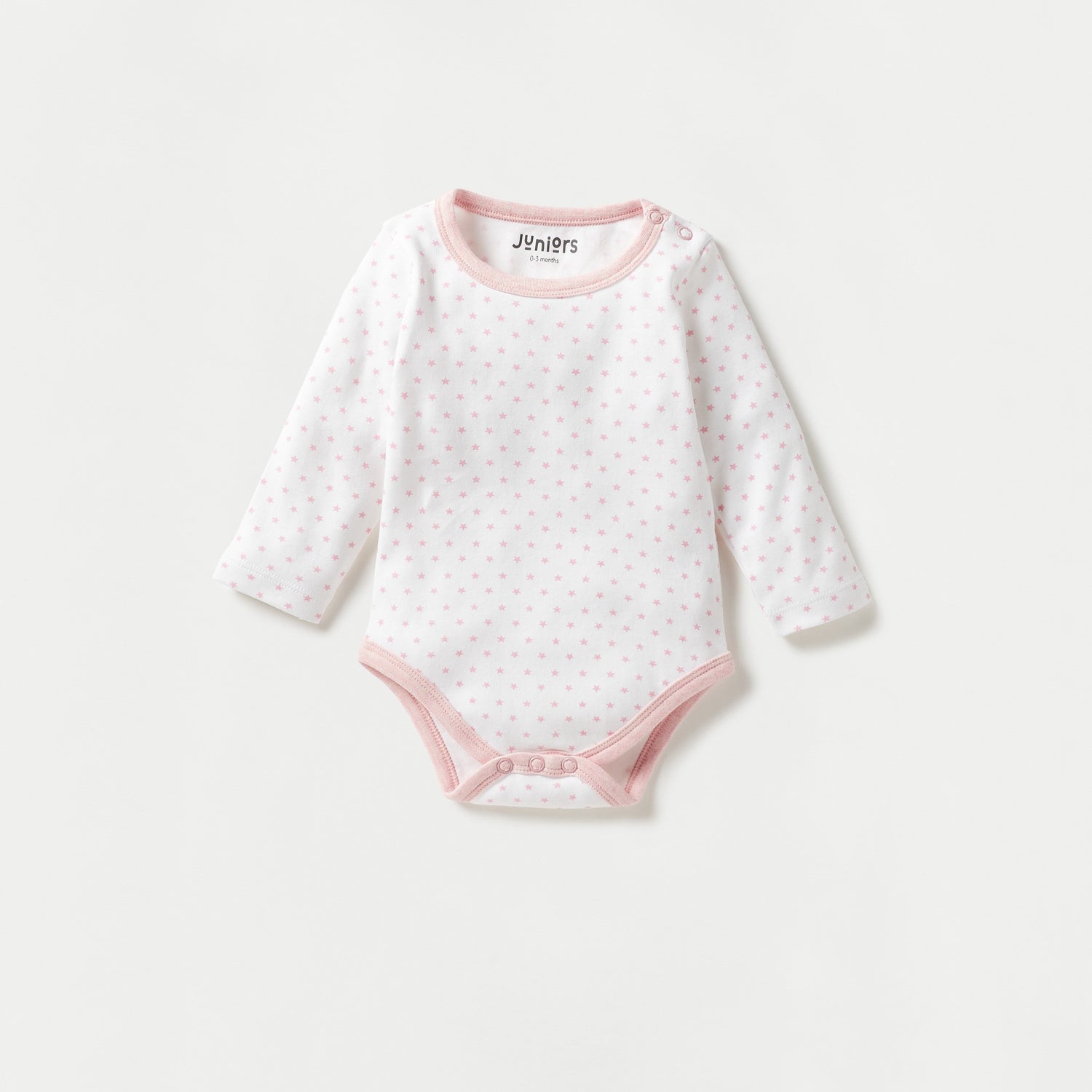 Juniors Printed Bodysuit with Long Sleeves - Set of 3