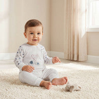 Juniors Cotton Crew Neck Long Sleeves Sleepsuit with Elephant Print-undefined-image-1