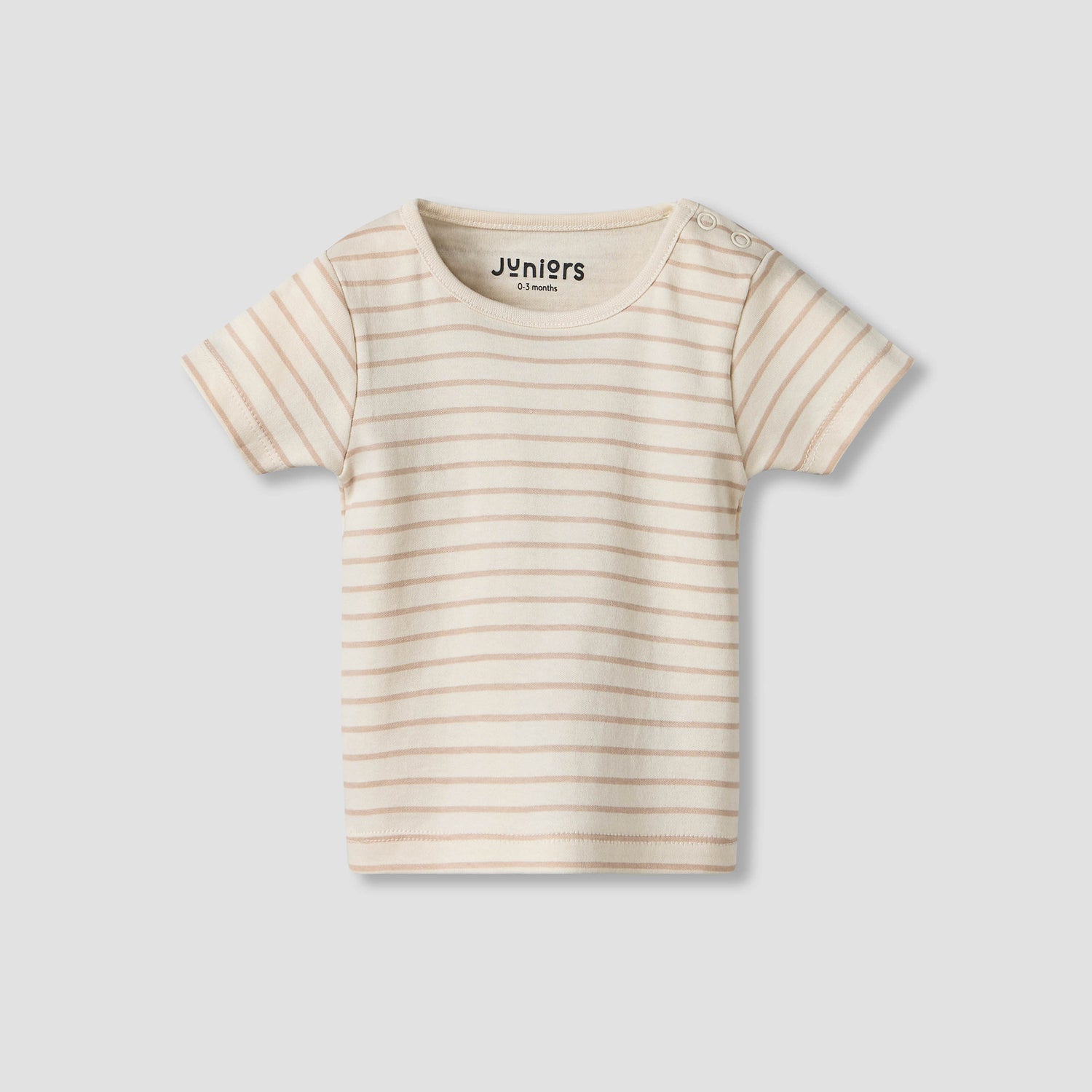 Juniors Round Neck Short Sleeves T-shirt and Dungaree Set with Elephant Print