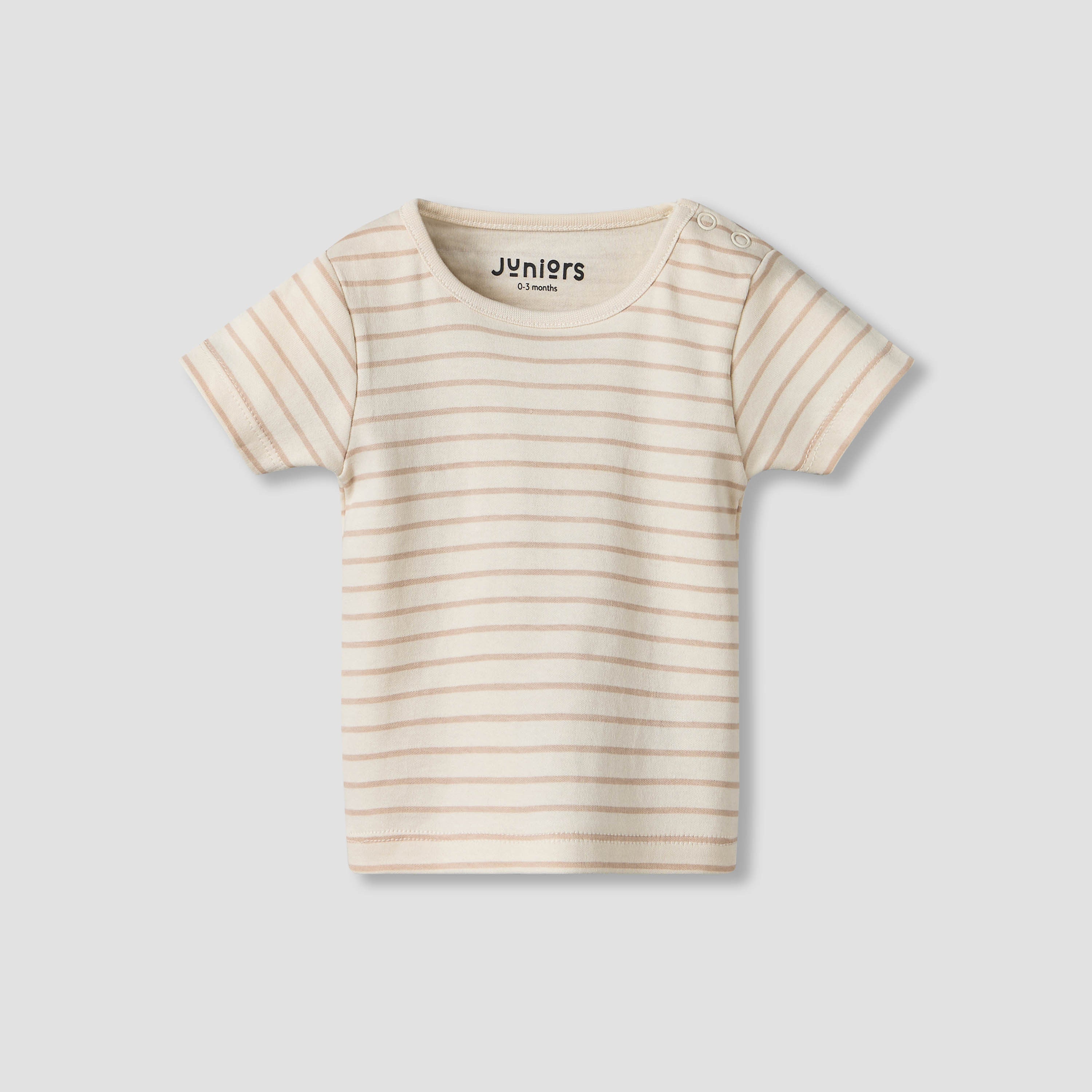 Juniors Round Neck Short Sleeves T-shirt and Dungaree Set with Elephant Print