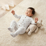 Juniors Cotton Crew Neck Long Sleeves Sleepsuit with Pineapple Print-undefined-image-1
