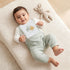 Juniors Cotton Crew Neck Long Sleeves Sleepsuit with Fruit Embroidery - Green / 12-18 mths