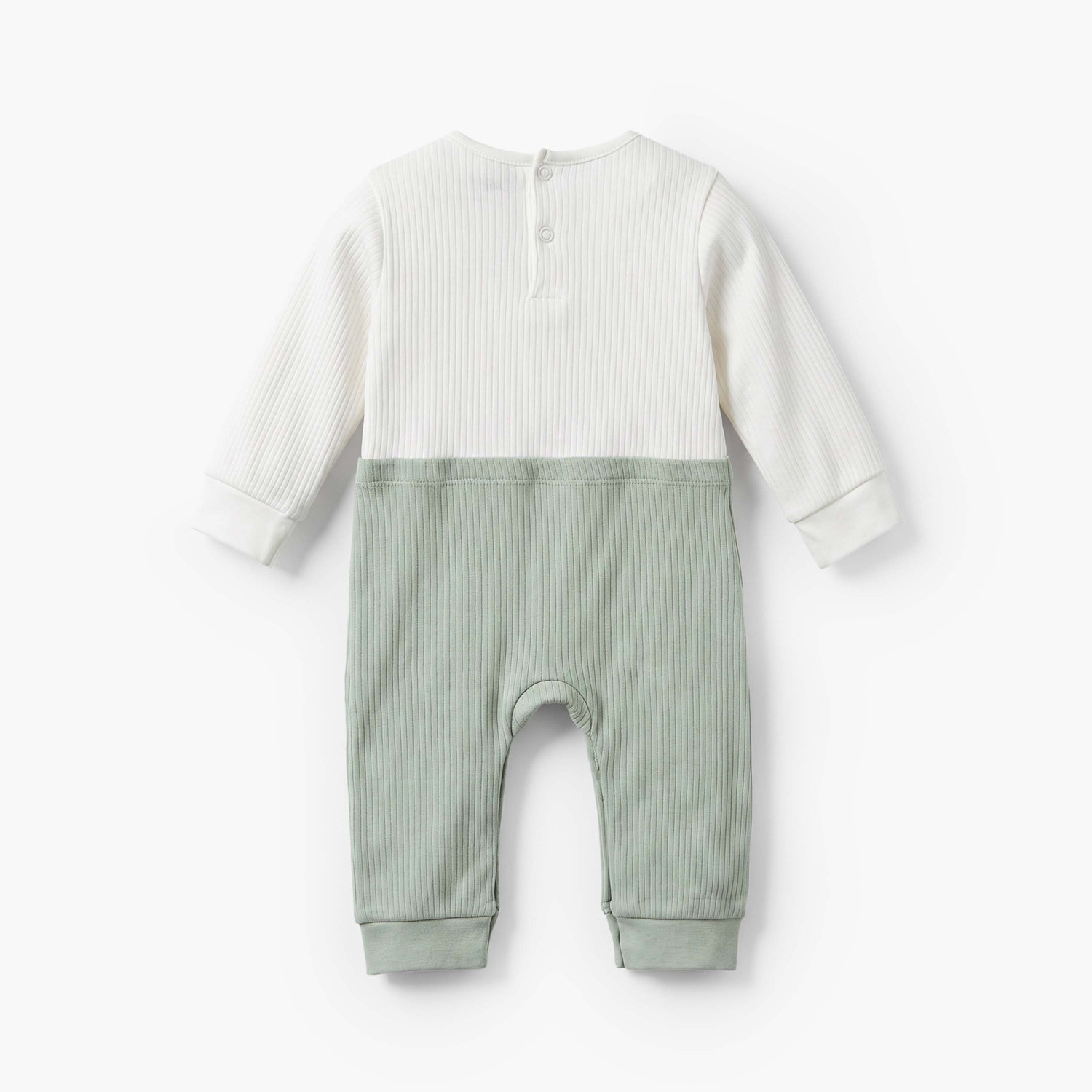 Juniors Cotton Crew Neck Long Sleeves Sleepsuit with Fruit Embroidery