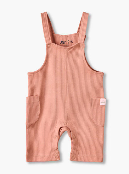 Juniors Crew Neck Short Sleeves T-shirt and Dungaree Set with Fruit Print-baby-boys-clothing-setsandcoords-image-4