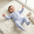 Juniors Cotton Crew Neck Long Sleeves Sleepsuit with Zip Closure - Blue / 12-18 mths