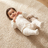 Juniors Cotton Round Neck Long Sleeves Sleepsuit with Floral Print-undefined-image-1