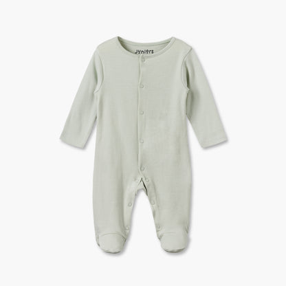 Pack of 5 Juniors Cotton Crew Neck Long Sleeves Sleepsuit with Snap Button Closure