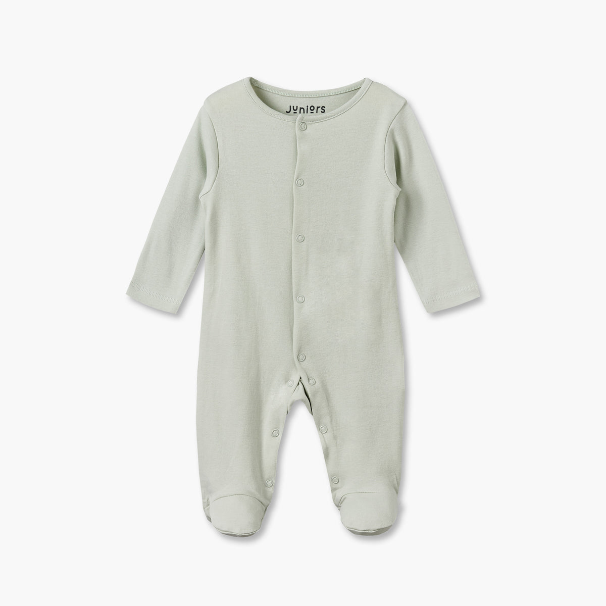 Pack of 5 Juniors Cotton Crew Neck Long Sleeves Sleepsuit with Snap Button Closure
