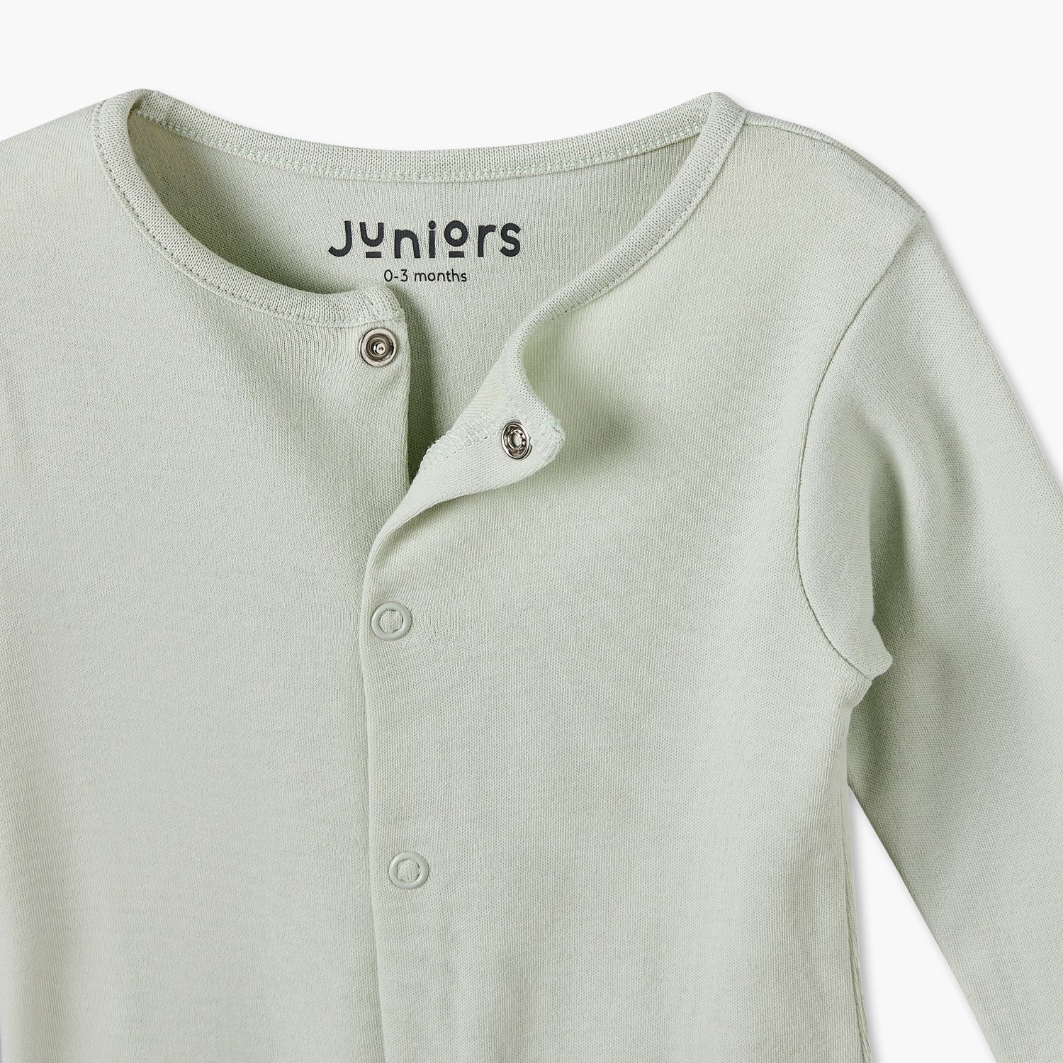 Pack of 5 Juniors Cotton Crew Neck Long Sleeves Sleepsuit with Snap Button Closure