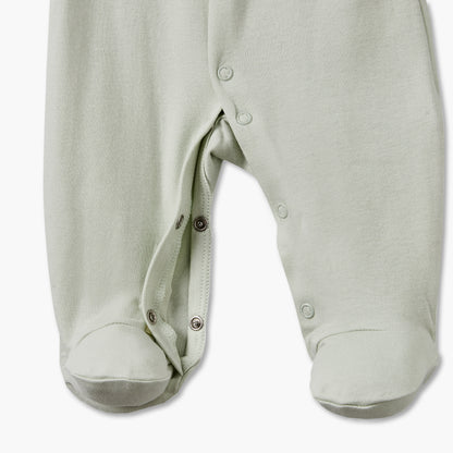 Pack of 5 Juniors Cotton Crew Neck Long Sleeves Sleepsuit with Snap Button Closure