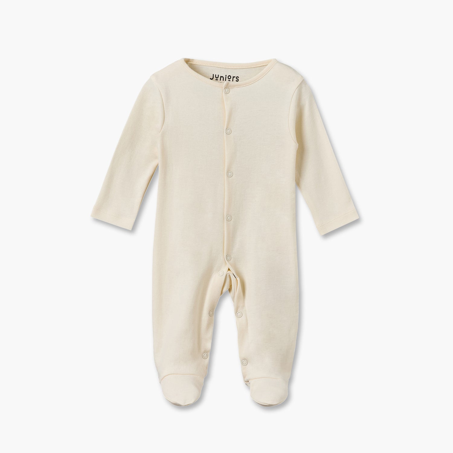Pack of 5 Juniors Cotton Crew Neck Long Sleeves Sleepsuit with Snap Button Closure