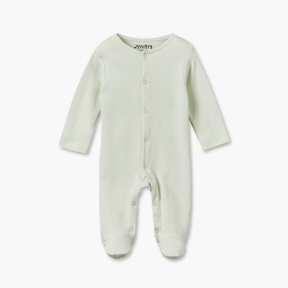 Pack of 5 Juniors Cotton Crew Neck Long Sleeves Sleepsuit with Snap Button Closure