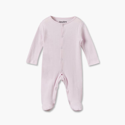 Pack of 5 Juniors Cotton Crew Neck Long Sleeves Sleepsuit with Snap Button Closure