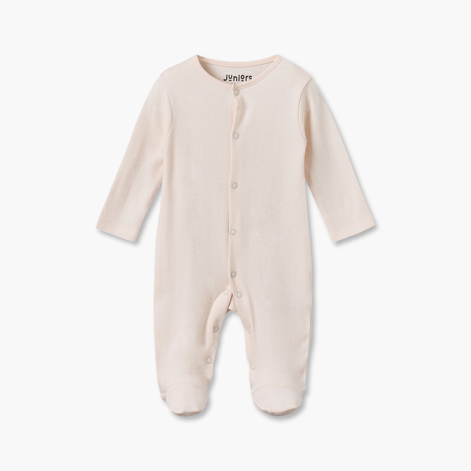 Pack of 5 Juniors Cotton Crew Neck Long Sleeves Sleepsuit with Snap Button Closure
