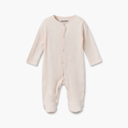 Pack of 5 Juniors Cotton Crew Neck Long Sleeves Sleepsuit with Snap Button Closure