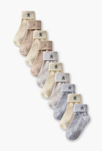 Pack of 10 Juniors Baby Boys Socks with Star Print-undefined-image-1