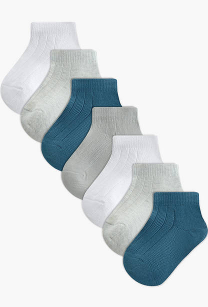 Pack of 7 Juniors Baby Boys Socks Ankle Length-undefined-image-1