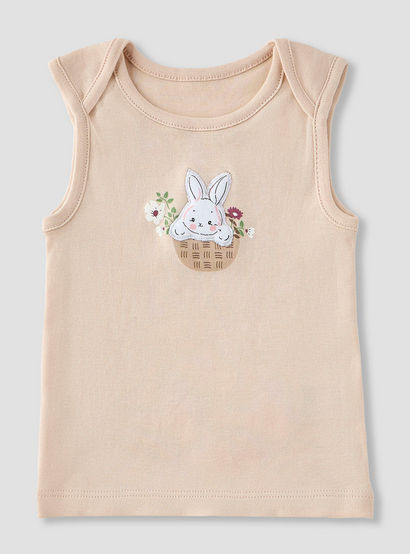 Juniors 9-Piece Girls Gift Set - Cotton - Sleeveless T-shirt, Pyjamas, Bib, Booties - Printed-baby-girls-clothing-setsandcoords-image-4