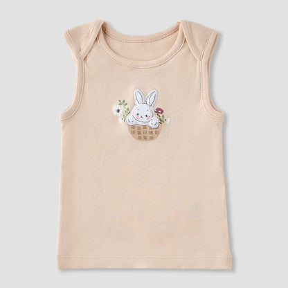 Juniors 9-Piece Girls Gift Set - Cotton - Sleeveless T-shirt, Pyjamas, Bib, Booties - Printed
