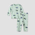 Juniors Cotton Round Neck Long Sleeves Pyjama Set with Construction Vehicle Print - Blue / 12-18 mths