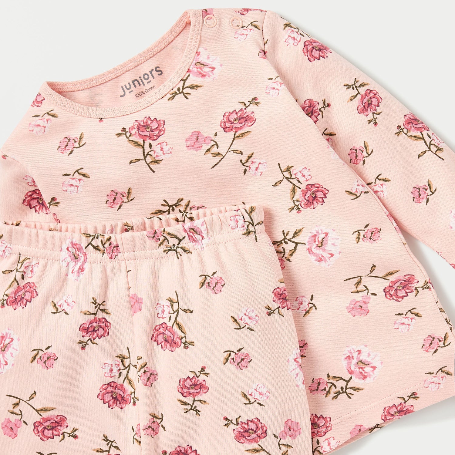 Juniors Printed T-shirt and Pyjama Set