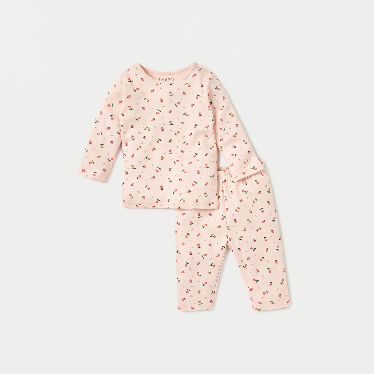 Juniors All-Over Pineapple Print T-shirt and Pyjama Set