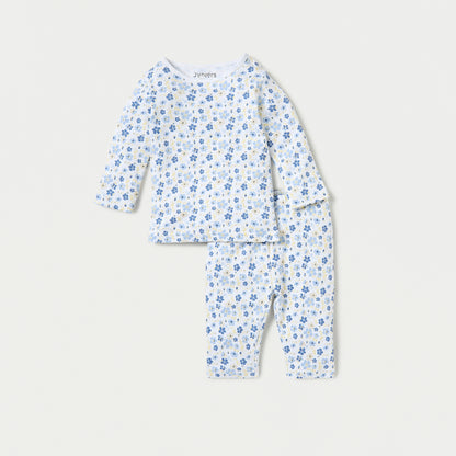 Juniors Printed T-shirt and Pyjama Set