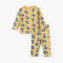 Juniors Cotton Round Neck Long Sleeves Pyjama Set with Dinosaur Print - Yellow / 12-18 mths