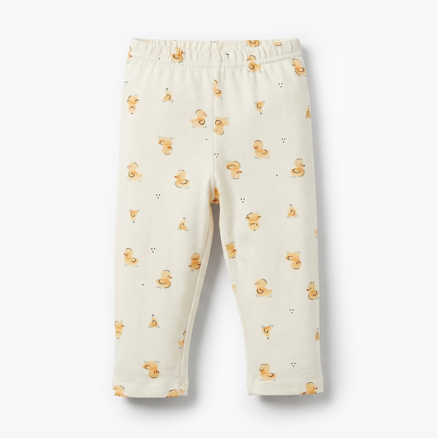 Juniors Cotton Round Neck Long Sleeves Pyjama Set with Duck Print