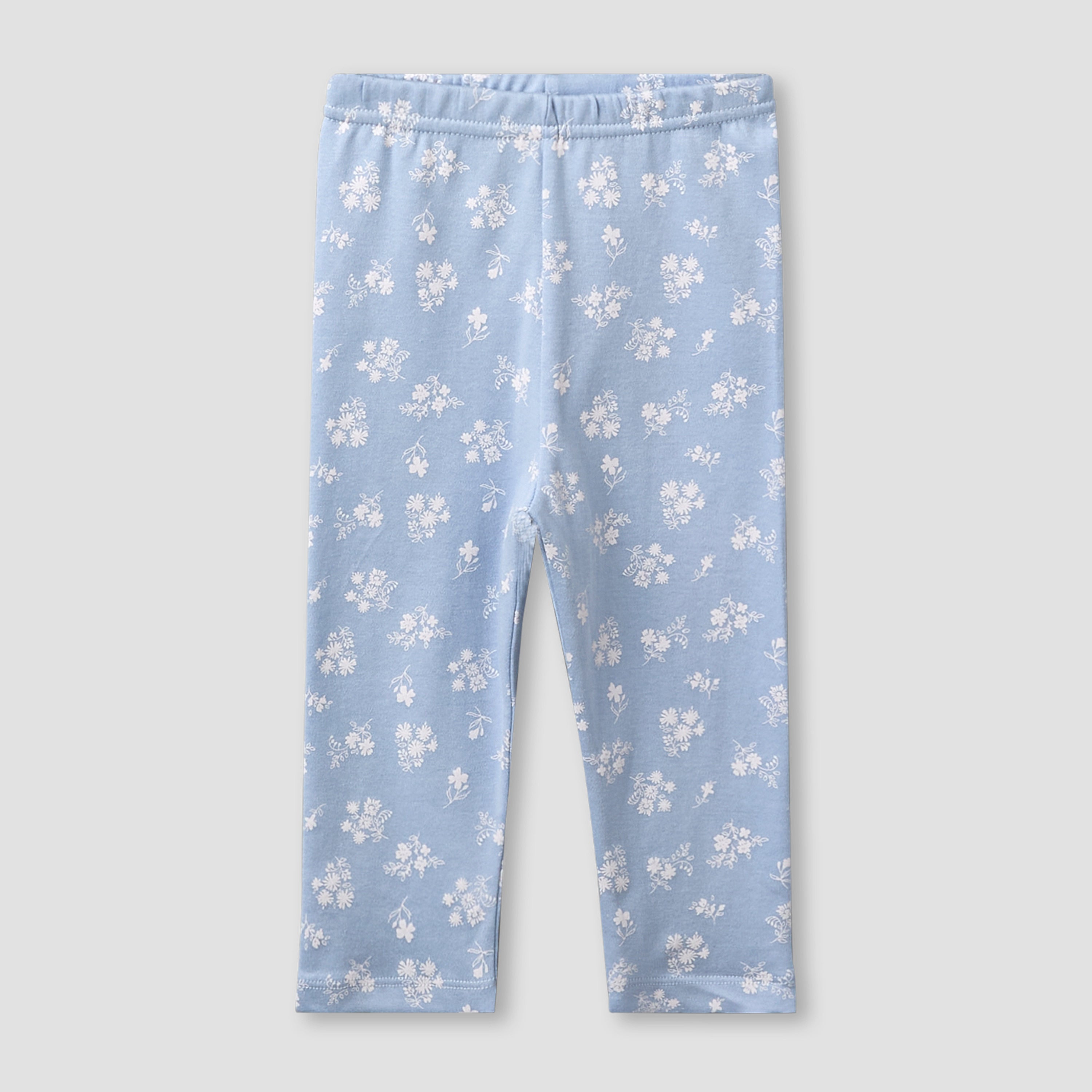 Juniors Cotton Round Neck Long Sleeve Pyjama Set with Floral Print