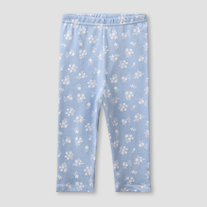 Juniors Cotton Round Neck Long Sleeve Pyjama Set with Floral Print